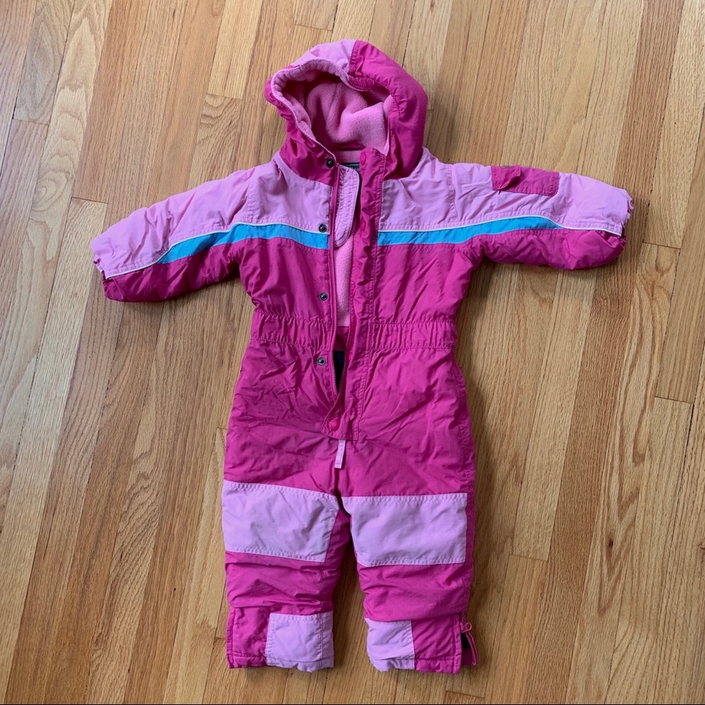 L L Bean 2T Girls’ Snowsuit with Grow Cuffs